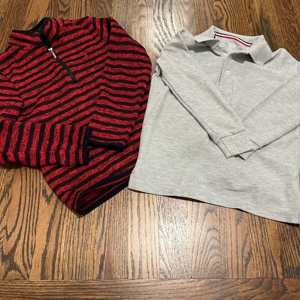 Boys 1/2 zip and polo